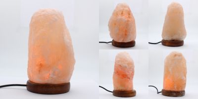 Lámpara de sal rosa del Himalaya Pakistán collection febrero 2024