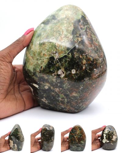 Piedras pulidas de crisoprasa Madagascar collection octubre 2024