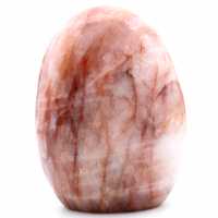 Piedra de cuarzo hematoide pulida