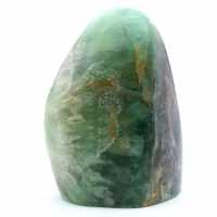Piedra de fluorita verde pulida