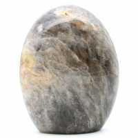 Piedra lunar negra microlina natural decorativa