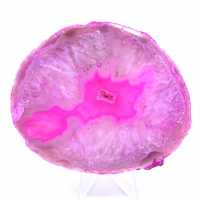 Rebanada de ágata rosa de Brasil