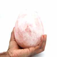 Huevo mineral de cuarzo rosa