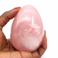 Huevo mineral de cuarzo rosa