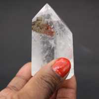 Prisma de cristal de roca de inclusión fantasma
