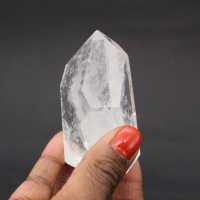 Prisma de cristal de roca fantasma