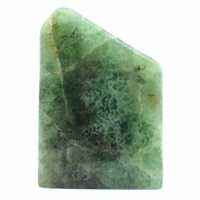 Bloque heptaedro de fluorita verde
