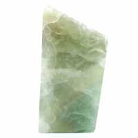 Heptaedro de bloque de fluorita verde