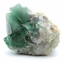 Fluorita verde natural cristalizada