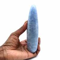 Palo de masaje de calcita azul