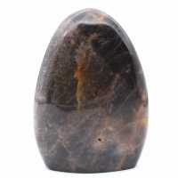Piedra lunar negra natural coleccionable