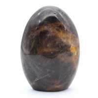 Piedra lunar negra natural