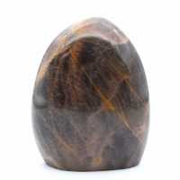 Piedra microclina negra pulida