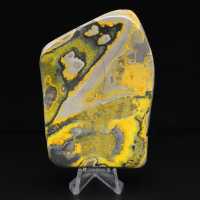 Adorno de jaspe abejorro, pulido, colores vibrantes