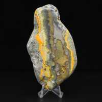 Colección de decoración de abejorro de jaspe de piedra lisa