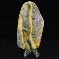 Adorno natural de abejorro de jaspe de piedra lisa