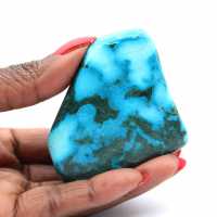 Piedra pulida en crisocola del Congo