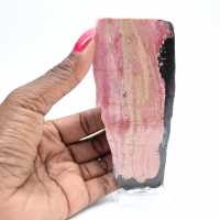 Rebanada auténtica de piedra de rodonita