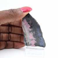 Rebanada auténtica de piedra de rodonita