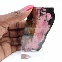 Piedra de rodonita natural mineral bruto y único