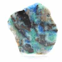 Rebanada auténtica de piedra de azurita malaquita para decoración