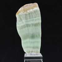 Piedra de aragonita verde ideal para colección