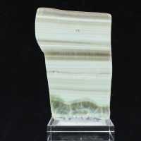 Piedra de aragonita verde ideal para colección