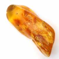 Guijarro de piedra natural Ámbar amarillo para ejemplar único