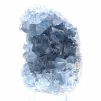 Geoda mineral de celestita azul de Madagascar