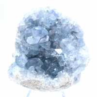 Geoda de celestita azul de Madagascar de primera calidad