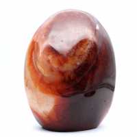 Adorno decorativo de cornalina pulida: auténtica piedra natural de Madagascar.