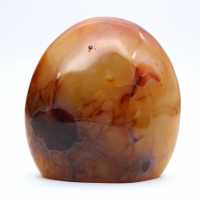 Adorno en miniatura de cornalina pulida - Piedra natural auténtica de Madagascar (250 g)