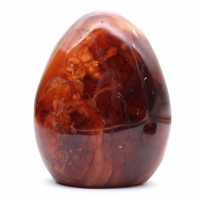 Cornalina de Madagascar pulida: piedra natural ideal para decoración y colección (adorno)