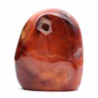 Pequeño adorno de cornalina pulida - Ejemplar mineral auténtico (Madagascar)