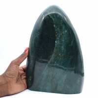Gran piedra decorativa Jaspe verde pulido, mineral Madagascar