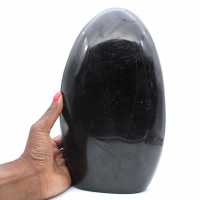 Ejemplar de turmalina pulida, gran adorno mineral, Madagascar
