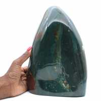 Jaspe verde pulido, adorno macizo, piedra natural, Madagascar