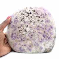 Amatista pulida, piedra natural decorativa, gran ejemplar, Madagascar