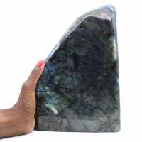 Gran piedra de labradorita pulida, prestigioso ejemplar decorativo, Madagascar