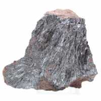 Pequeño adorno de pirolusita, cristalización