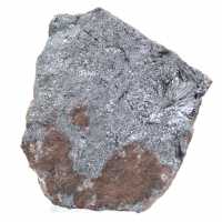 Pirolusita cristalizada en matriz, mineral procedente de Marruecos