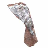 Pirolusita, espécimen de cristal delgado de Marruecos