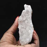 Cristales de cuarzo goethita, roca natural en bruto, Marruecos