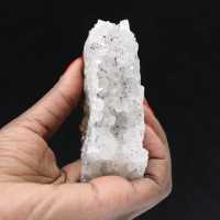 Ejemplar de cuarzo goethita, drusas en bruto de Marruecos, 180 g