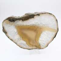 Rebanada de ágata con bandas densas