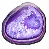 Placa de ágata púrpura brasileña: objeto decorativo