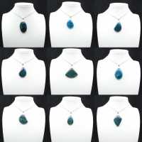 Colgante de apatita azul de Madagascar - Piedra natural