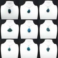 Colgante de apatita azul de Madagascar - Piedra natural