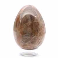 Huevo de piedra lunar negra de Madagascar (355 g)