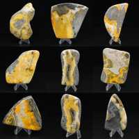 Piedra natural de jaspe abejorro, ejemplar compacto